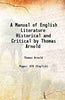 A Manual of English Literature Historical and Critical by Thomas Arnold thumbnail 1
