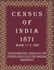 Census of India 1871: Supplementary Tables of the Census Results of The Madras Presidency thumbnail 1