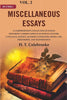 Miscellaneous Essays: A Comprehensive Collection of Essays Exploring Various Aspects of Indian Culture, Language, Science, Sanskrit Literature, Hindu Law, Philosophy, and Mathematics thumbnail 1