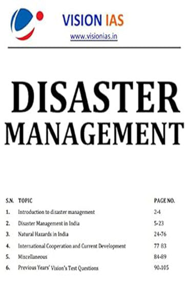 Vision Ias Class Notes Printed Disaster Management English (Prinout) 2021
