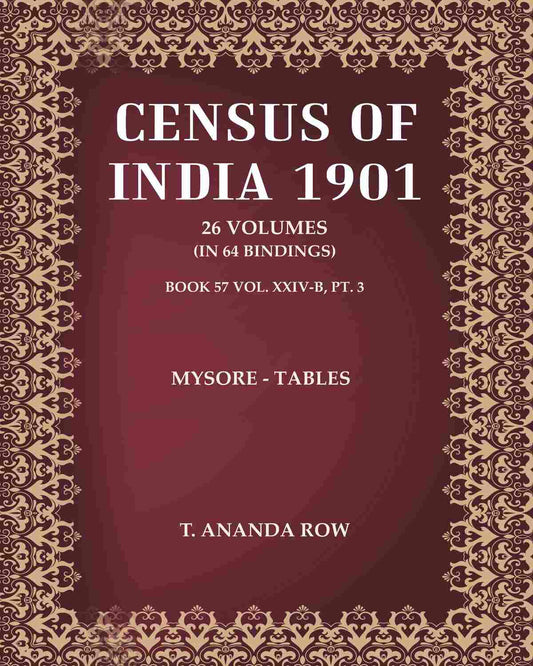 Census of India 1901: Mysore - Tables