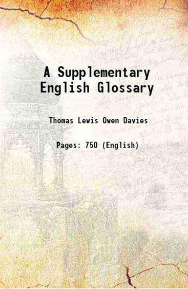 A Supplementary English Glossary