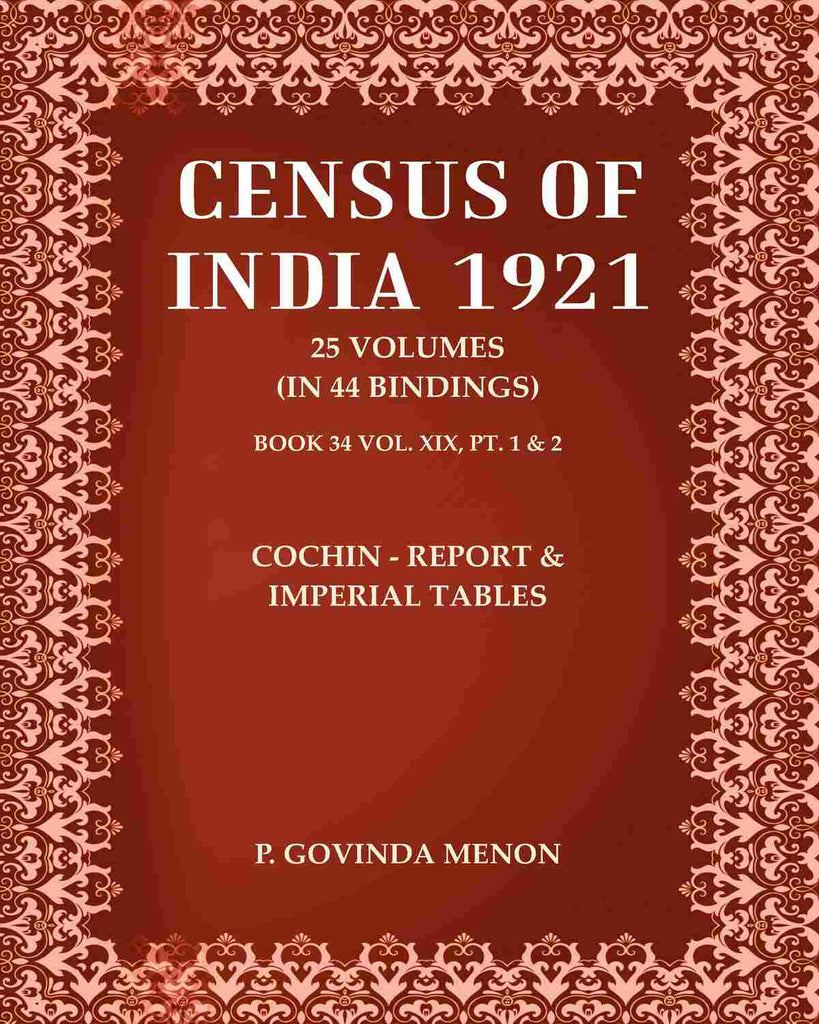 Census of India 1921: Cochin - Report & Imperial Tables