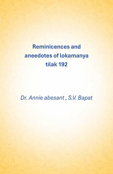 Reminicences and aneedotes of lokamanya tilak 192
