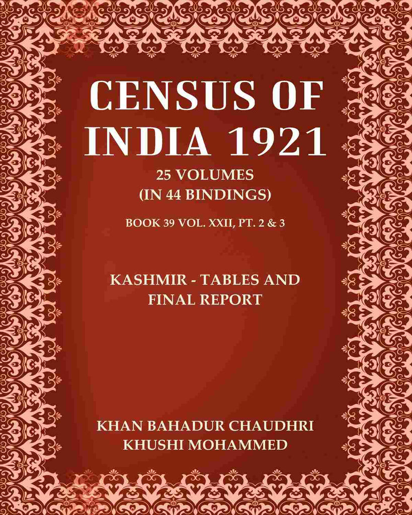 Census of India 1921: Kashmir - Tables and Final Report