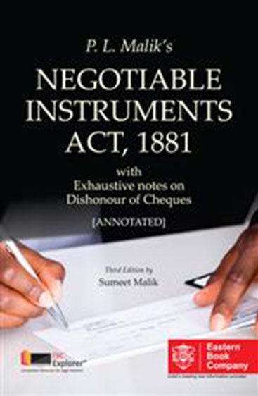 Negotiable Instruments Act, 1881 (Annotated) 3rd Edition, 2016 by Sumeet Malik