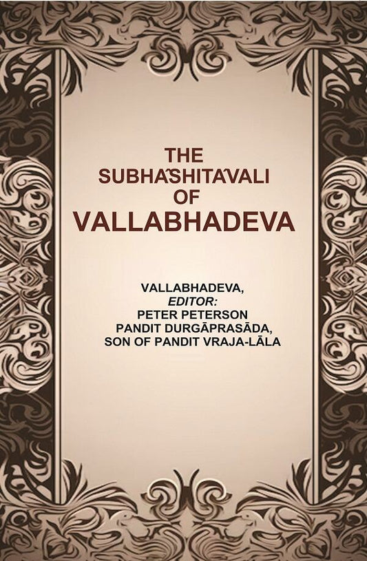The Subhâshitâvali of Vallabhadeva