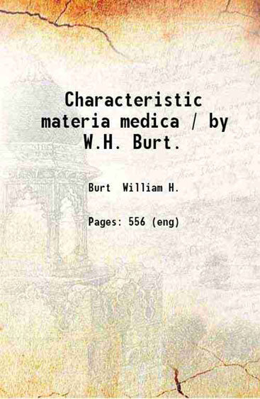 Characteristic materia medica