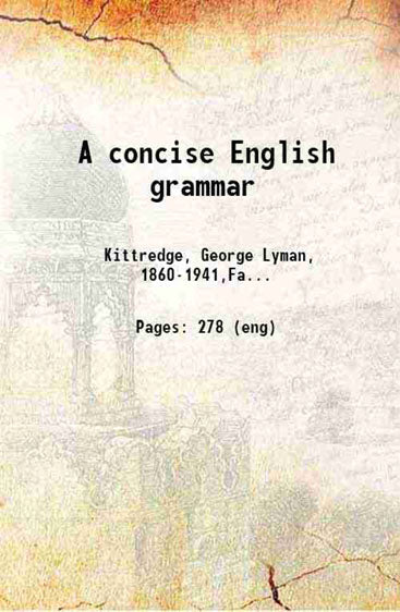A concise English grammar