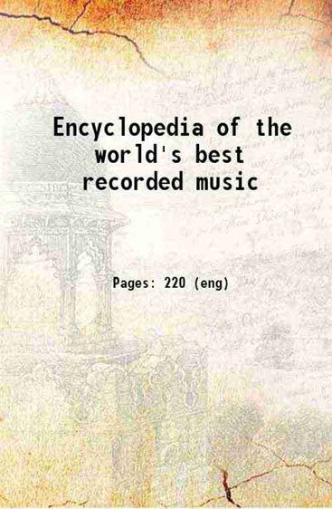 Encyclopedia of the world's best recorded music