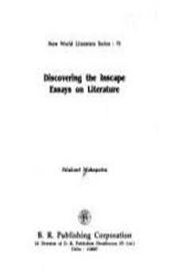Discovering the Inscape: Essays on Literature