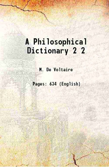 A Philosophical Dictionary