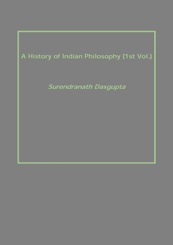 A History of Indian Philosophy