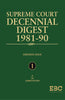 Supreme Court Decennial Digest, 1981-1990 (In 5 Vols.), 1994 Edition, R/P 2022 thumbnail 1