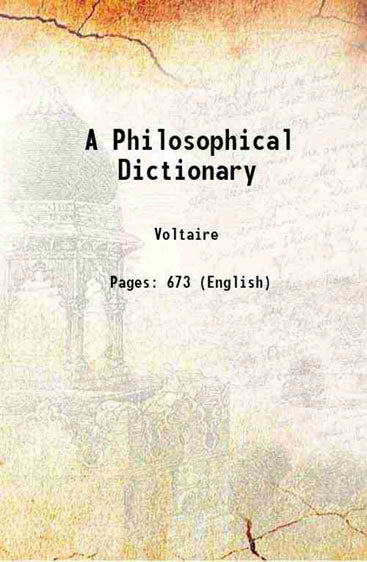 A Philosophical Dictionary