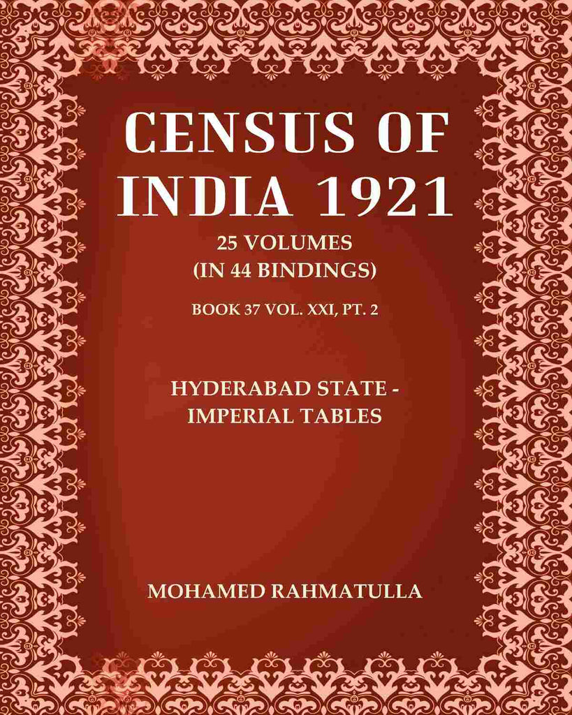 Census of India 1921: Hyderabad State - Imperial Tables