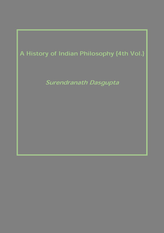 A History of Indian Philosophy