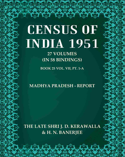 Census of India 1951: Madhya Pradesh - Report