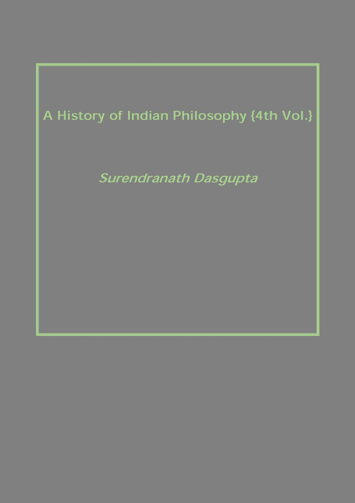 A History of Indian Philosophy
